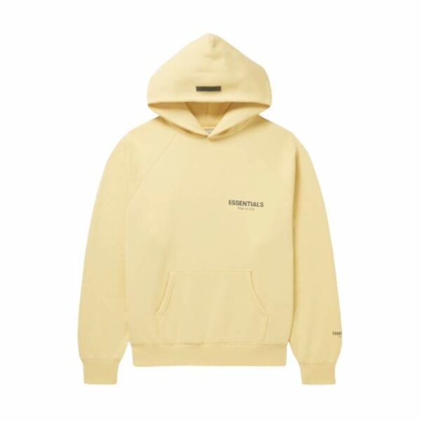 essentials cream hoodie