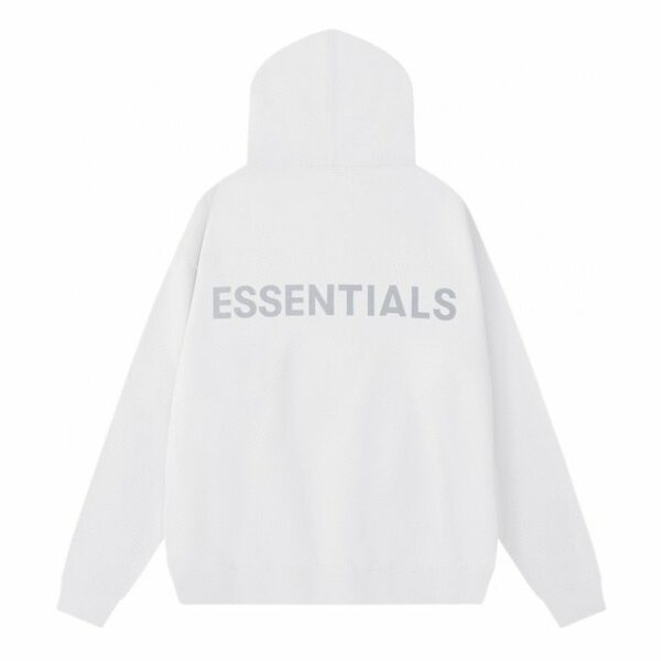 reflective white hoodie