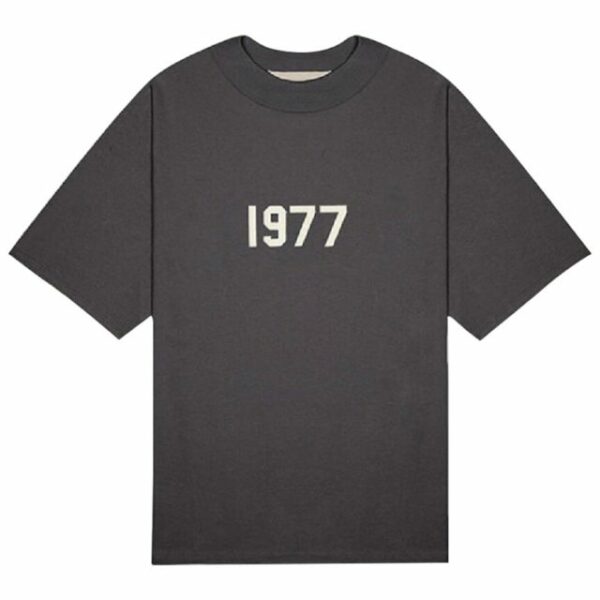 essentials black 1977 t shirt