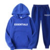 Essentials Fear of God Hoodie Tracksuit Blue