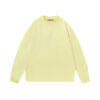 Essentials Casual Round Neck Yellow Sweatshirt