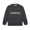 Essentials Round Neck Gray Sweater