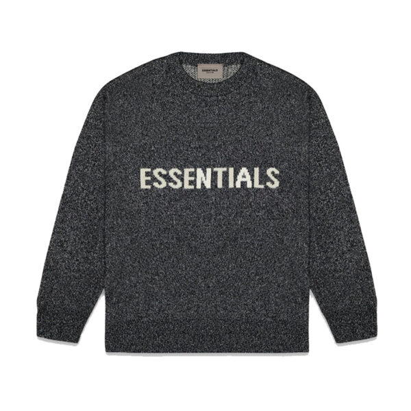 Essentials Round Neck Gray Sweater