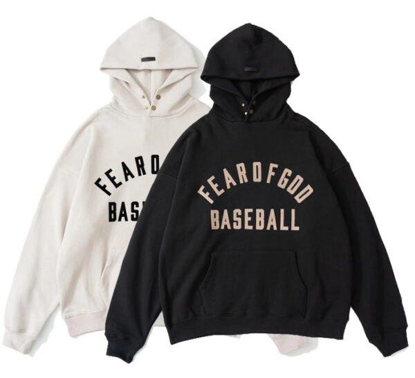 essential baseball zip hoodie