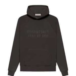 essentials black pullover hoodie