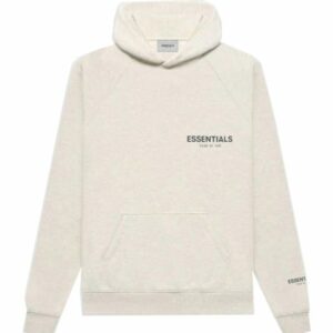 essentials pullover hoodie oatmeal