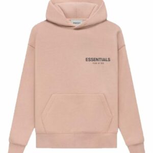 pink essentials hoodie